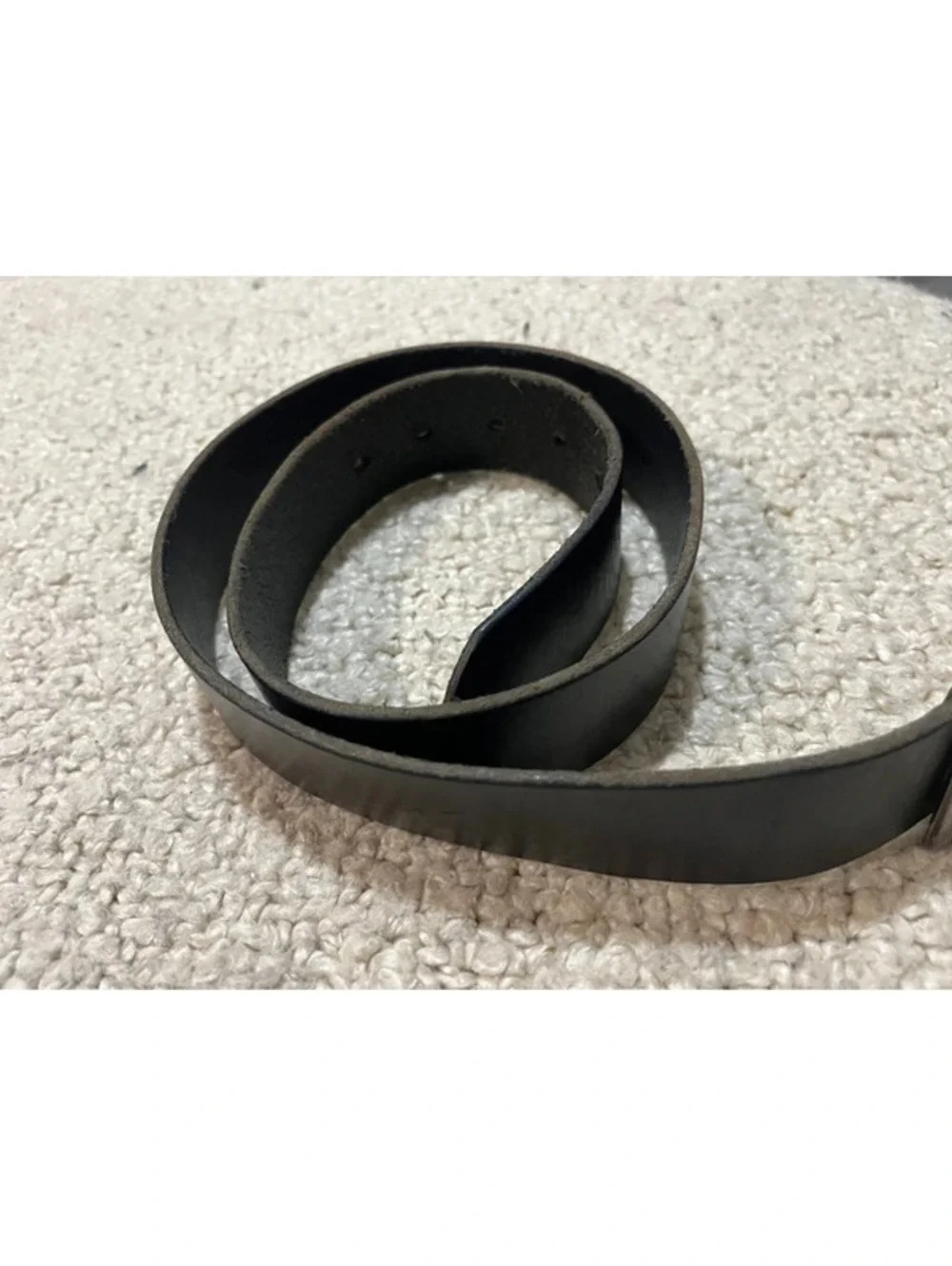 Mossimo Supply Co. Black Made in U.S.A. Genuine Leather Belt Size Small